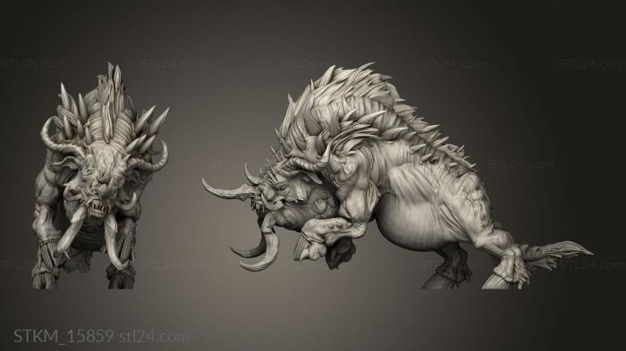 Figurines heroes, monsters and demons (Savage Warboar, STKM_15859) 3D models for cnc