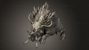 Figurines heroes, monsters and demons (Savage Warboar, STKM_15859) 3D models for cnc