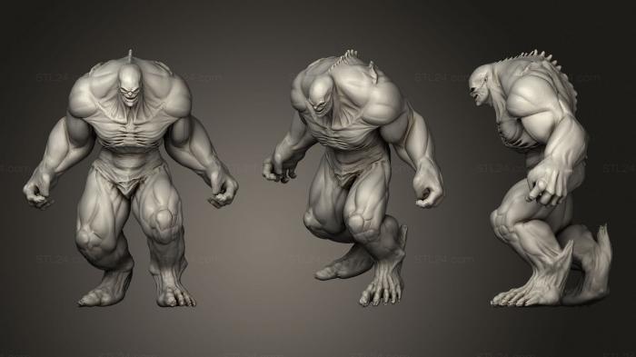 Figurines heroes, monsters and demons (Abominacion 12, STKM_1586) 3D models for cnc