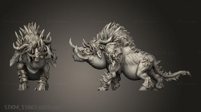 Figurines heroes, monsters and demons (Savage Warboar, STKM_15863) 3D models for cnc