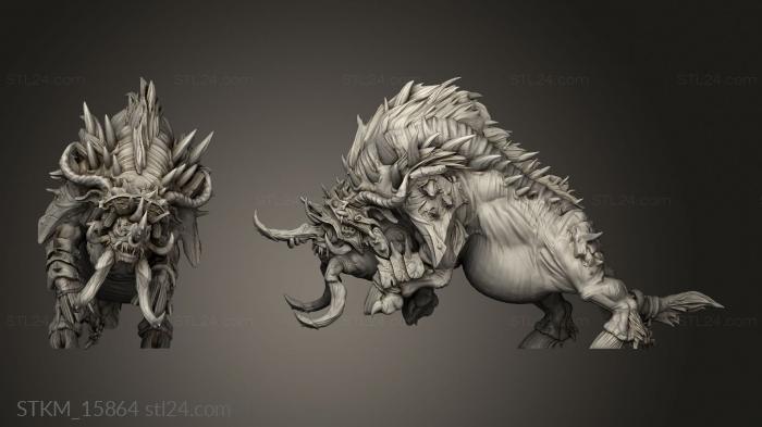 Figurines heroes, monsters and demons (Savage Warboar, STKM_15864) 3D models for cnc