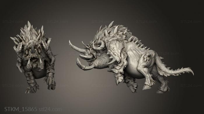 Figurines heroes, monsters and demons (Savage Warboar, STKM_15865) 3D models for cnc