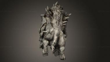 Figurines heroes, monsters and demons (Savage Warboar, STKM_15865) 3D models for cnc