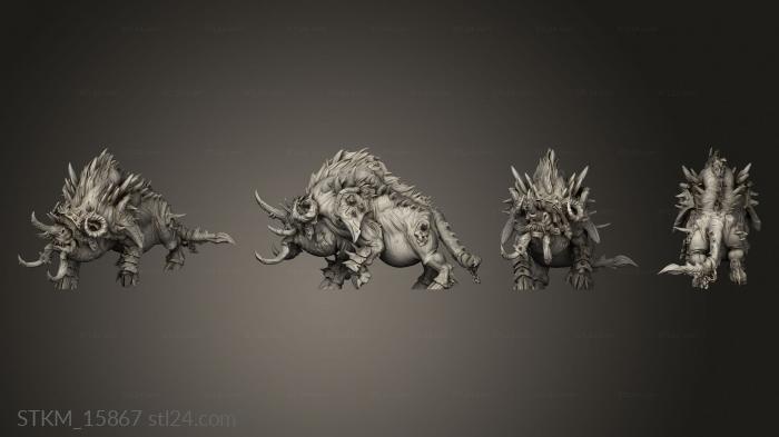 Figurines heroes, monsters and demons (Savage Warboar Warboaror, STKM_15867) 3D models for cnc