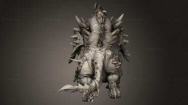 Figurines heroes, monsters and demons (Savage Warboar Warboaror, STKM_15867) 3D models for cnc