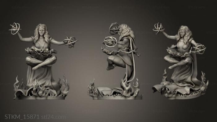 Figurines heroes, monsters and demons (scarlet witch One Twelfth, STKM_15871) 3D models for cnc