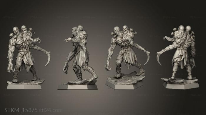 Figurines heroes, monsters and demons (Sci Enemies Enduring Mismatched, STKM_15875) 3D models for cnc