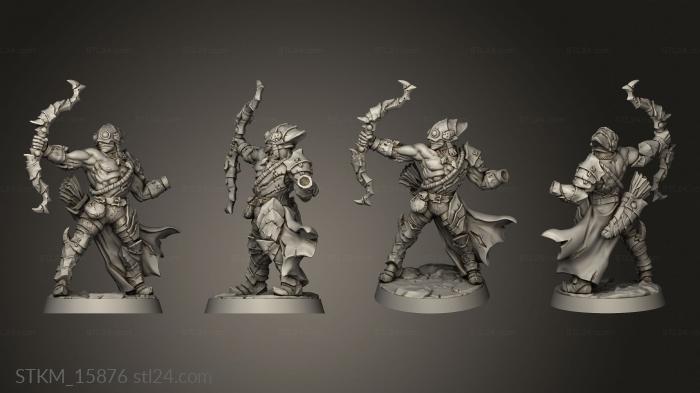 Figurines heroes, monsters and demons (Scourgelord Survivor Chitin Bow, STKM_15876) 3D models for cnc