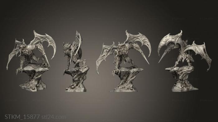 Figurines heroes, monsters and demons (Scragoth Raptor, STKM_15877) 3D models for cnc