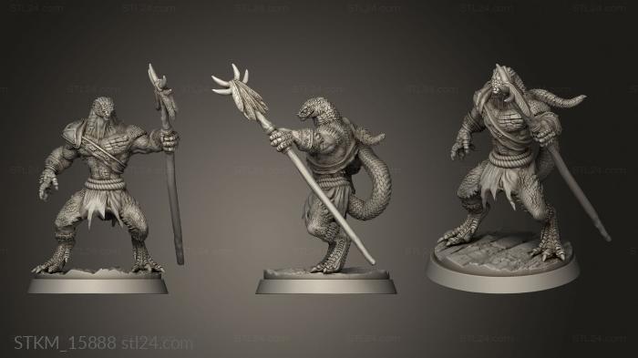 Figurines heroes, monsters and demons (Seeds the Serpent Ahaz, STKM_15888) 3D models for cnc