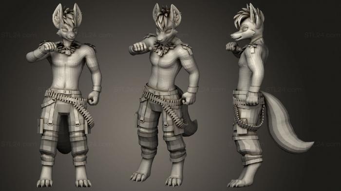 Figurines heroes, monsters and demons (Acid Fox VR Chat commission, STKM_1589) 3D models for cnc