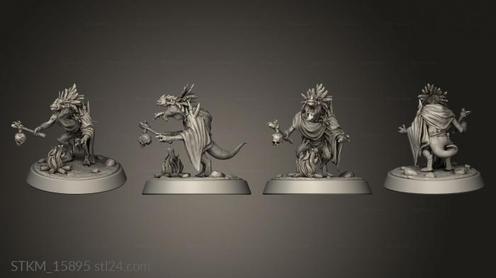 Figurines heroes, monsters and demons (Kobold Shaman Its, STKM_15895) 3D models for cnc