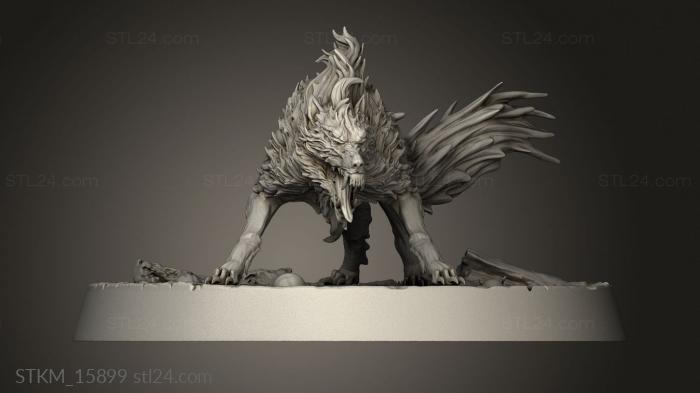 Figurines heroes, monsters and demons (Set Seeing Canid, STKM_15899) 3D models for cnc