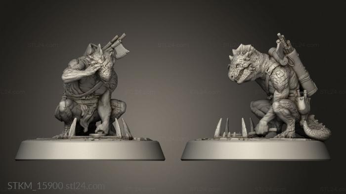 Figurines heroes, monsters and demons (Kobold Trap Maker Its, STKM_15900) 3D models for cnc