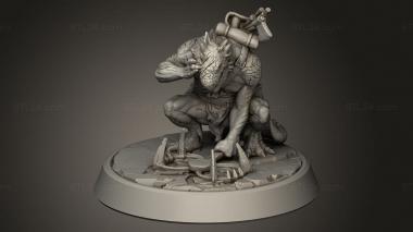 Figurines heroes, monsters and demons (Kobold Trap Maker Its, STKM_15900) 3D models for cnc