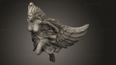 Figurines heroes, monsters and demons (Ship Ahoy The Lady Harpy, STKM_15911) 3D models for cnc