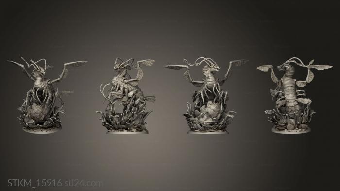 Figurines heroes, monsters and demons (Shrimp Dragon, STKM_15916) 3D models for cnc