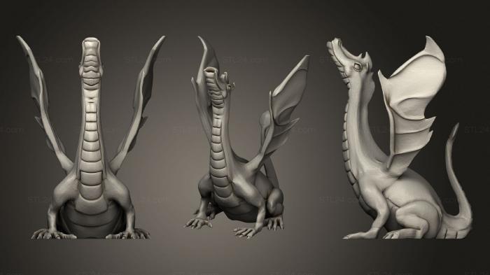 Статуэтки герои, монстры и демоны (Адалинда - Поющая Благовонная Змея, STKM_1592) 3D модель для ЧПУ станка