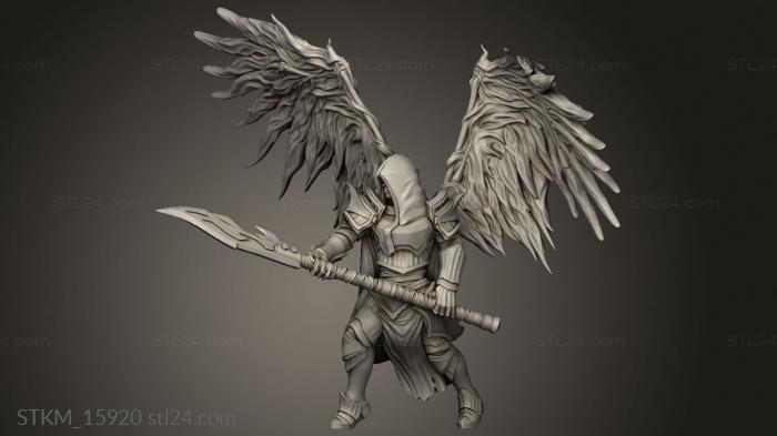 Figurines heroes, monsters and demons (Sicorra Aasimar Paladin Wings Hood, STKM_15920) 3D models for cnc