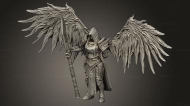 Figurines heroes, monsters and demons (Sicorra Aasimar Paladin Wings Hood, STKM_15926) 3D models for cnc