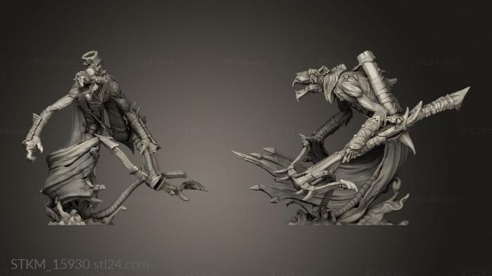 Figurines heroes, monsters and demons (Silent Executioner, STKM_15930) 3D models for cnc