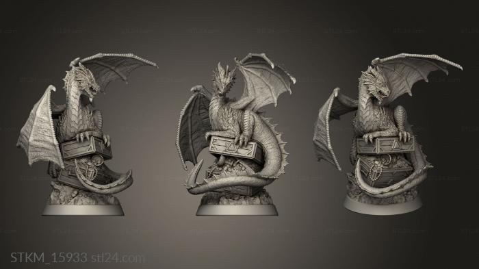 Figurines heroes, monsters and demons (Red Dragon Wyrmling Its, STKM_15933) 3D models for cnc