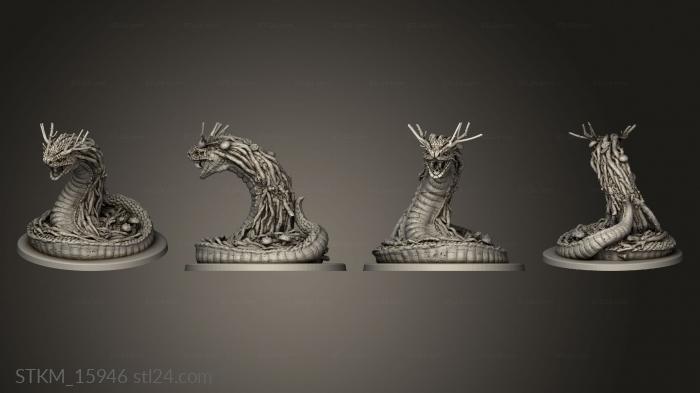 Figurines heroes, monsters and demons (Swamp Invasion, STKM_15946) 3D models for cnc