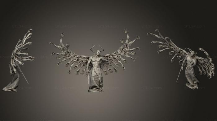 Figurines heroes, monsters and demons (Afflicted Celestial, STKM_1596) 3D models for cnc