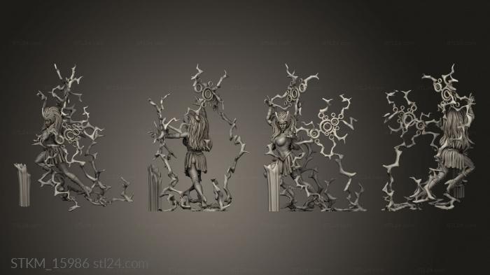 Figurines heroes, monsters and demons (ENCHANTRESS Pythoness, STKM_15986) 3D models for cnc
