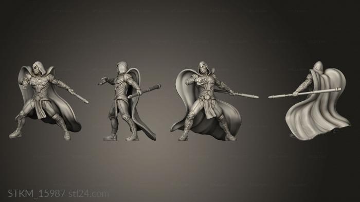 Figurines heroes, monsters and demons (MOON KNIGHT Half, STKM_15987) 3D models for cnc