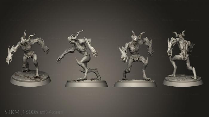 Статуэтки герои, монстры и демоны (Сыновья Кошмара Песадело, STKM_16005) 3D модель для ЧПУ станка