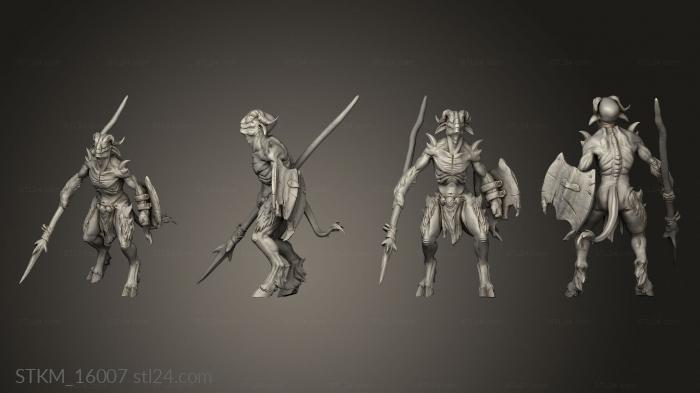 Figurines heroes, monsters and demons (Soul Scavengers Lance Scavenger, STKM_16007) 3D models for cnc