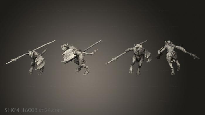 Figurines heroes, monsters and demons (Soul Scavengers Lance Scavenger, STKM_16008) 3D models for cnc