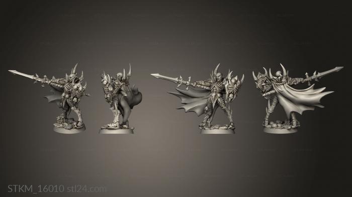 Figurines heroes, monsters and demons (Soul Vampires Drakenmir the Bonelord Spear Shield, STKM_16010) 3D models for cnc