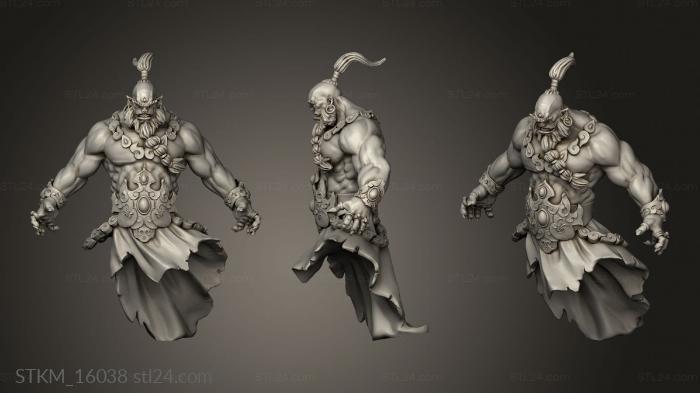 Figurines heroes, monsters and demons (Spell Blades Djinn, STKM_16038) 3D models for cnc