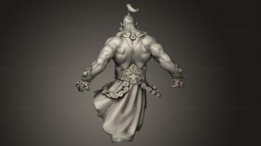 Figurines heroes, monsters and demons (Spell Blades Djinn, STKM_16038) 3D models for cnc