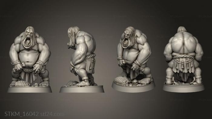 Figurines heroes, monsters and demons (Witcher Contract Aggroth, STKM_16042) 3D models for cnc
