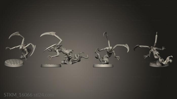 Статуэтки герои, монстры и демоны (Дремлющий Бог Демон Страха, STKM_16066) 3D модель для ЧПУ станка