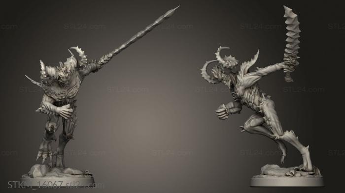 Figurines heroes, monsters and demons (The Dormant God Hatred Fiend, STKM_16067) 3D models for cnc