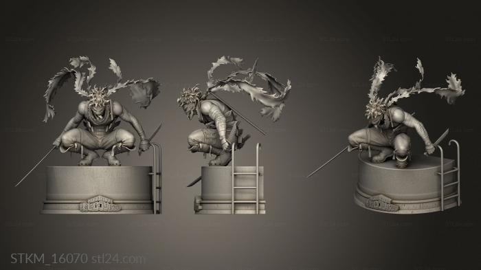 Figurines heroes, monsters and demons (Stain, STKM_16070) 3D models for cnc