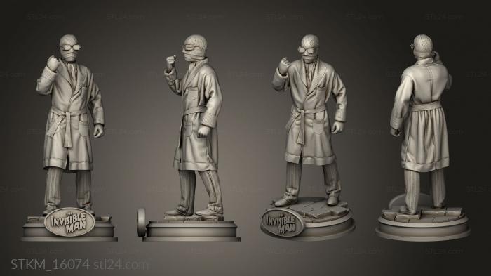 Figurines heroes, monsters and demons (invisible Invisible, STKM_16074) 3D models for cnc