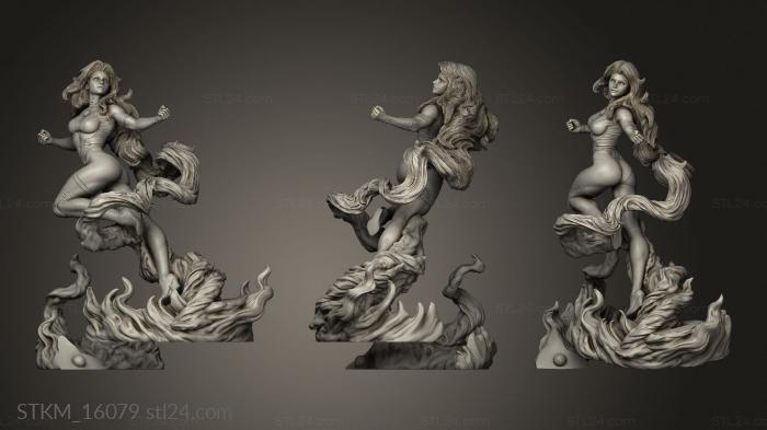 Статуэтки герои, монстры и демоны (Святой гнев, STKM_16079) 3D модель для ЧПУ станка