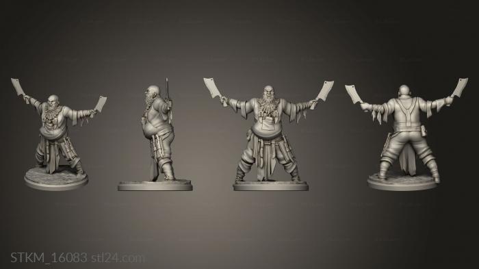 Figurines heroes, monsters and demons (City Angels Troops Citizen Militia black smith, STKM_16083) 3D models for cnc