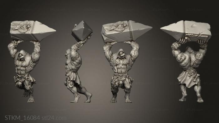Статуэтки герои, монстры и демоны (Вампиры,Пожинающие Плоть,камень, STKM_16084) 3D модель для ЧПУ станка