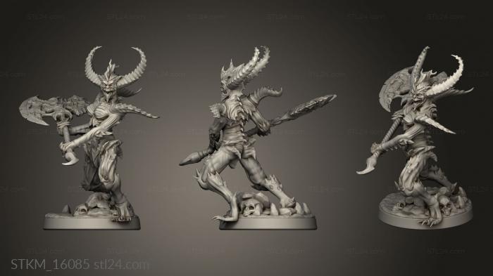 Figurines heroes, monsters and demons (The Dormant God Hatred Fiend, STKM_16085) 3D models for cnc