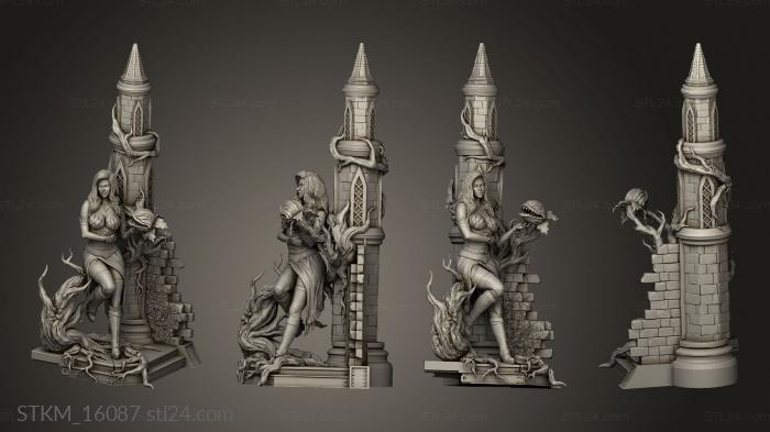 Figurines heroes, monsters and demons (Steampunk Poison branch, STKM_16087) 3D models for cnc