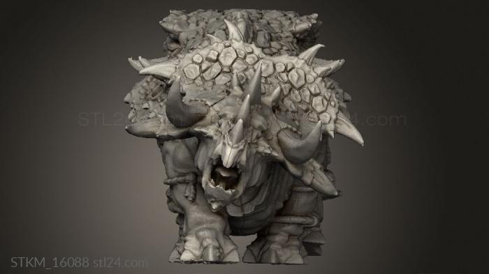 Figurines heroes, monsters and demons (STEGADON Red, STKM_16088) 3D models for cnc