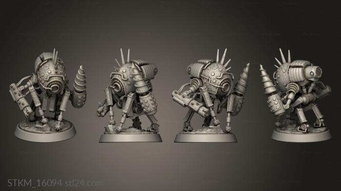 Figurines heroes, monsters and demons (Drill Automaton Automation, STKM_16094) 3D models for cnc
