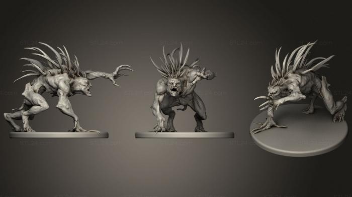 Figurines heroes, monsters and demons (Alghoul Large Spikes, STKM_1610) 3D models for cnc