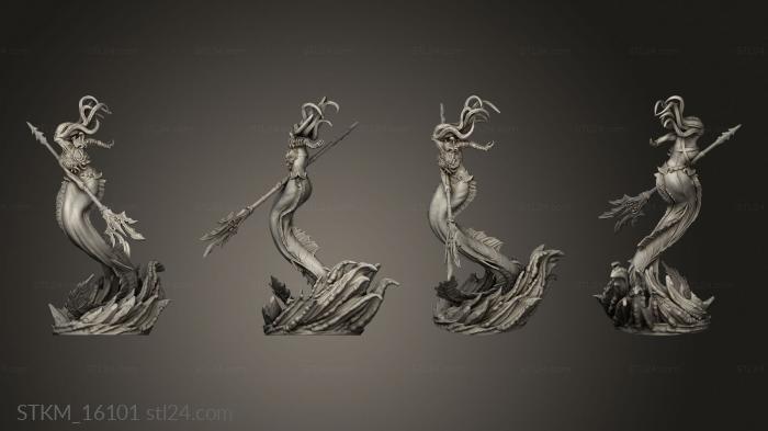 Figurines heroes, monsters and demons (Storm Sirens Siren, STKM_16101) 3D models for cnc